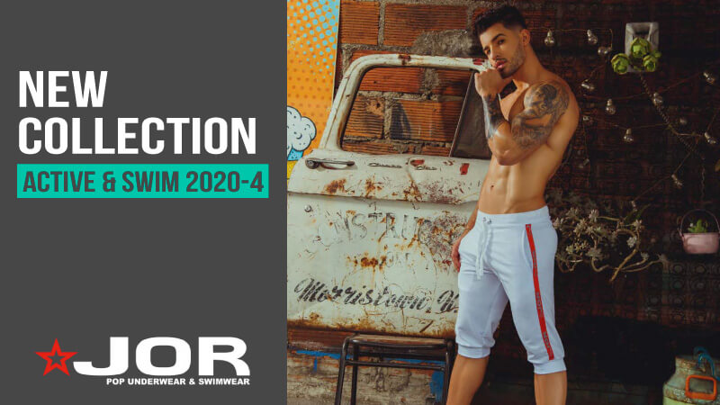 JOR active and swim new collection 2020-4 The JOR brand is POP UNDERWEAR AND SWIMWEAR for the young & daring man who loves to wear a variety of garments full of color and quality. 