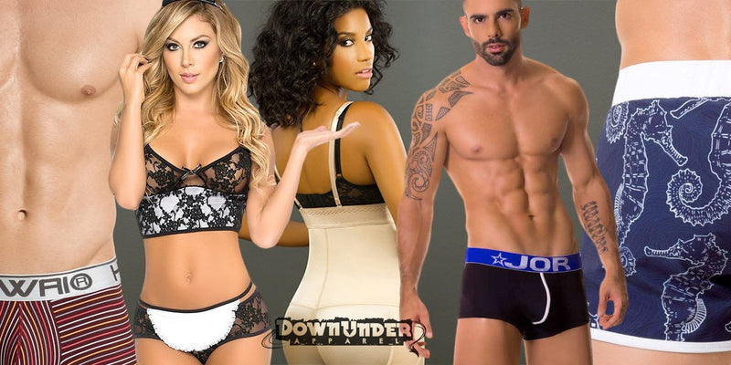 Find the most recent additions to DownUnder Apparel's inventory of men's and women's underwear, activewear, beachwear, swimsuits, shapewear, costumes and intimate apparel.