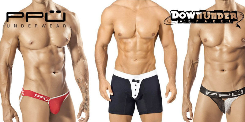 With a unique collection of jockstraps, thongs, boxer briefs, briefs and harnesses that take sexy to a sporty new level, PPU men's underwear combines sexy and sporty into what you wear down there.