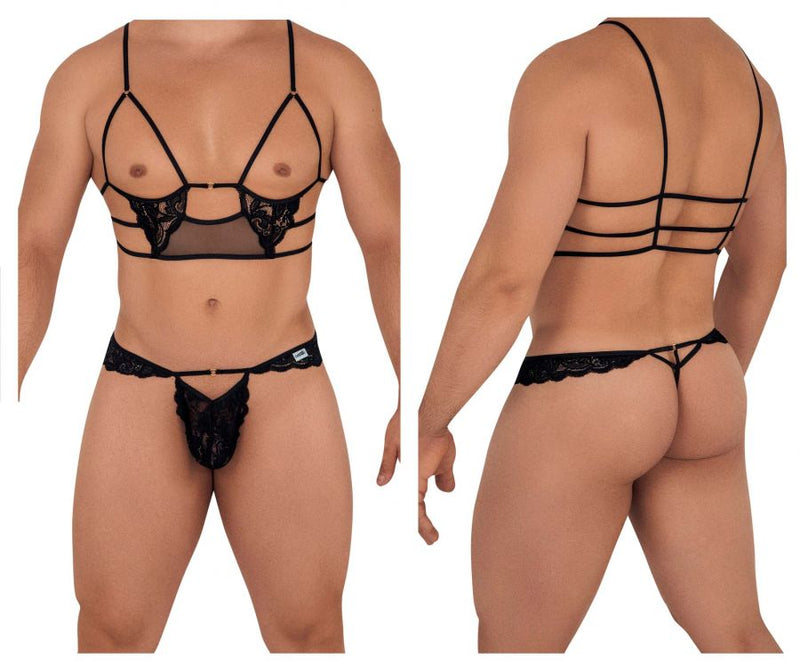 CandyMan 99604 Harness-Thongs Outfit Color Black – D.U.A.