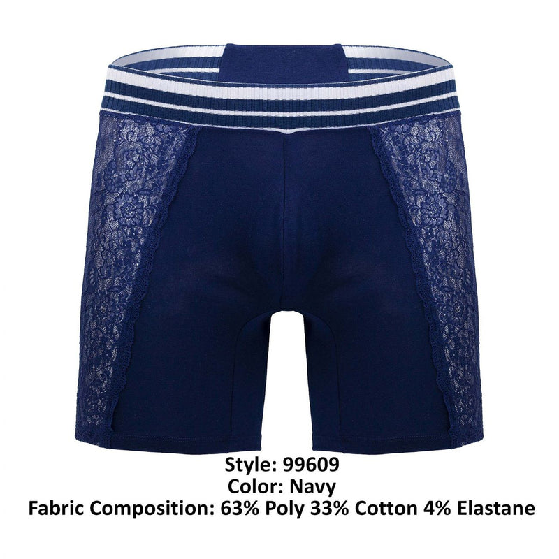 CandyMan 99609 Lounge Pajama Shorts Color Navy