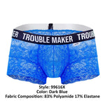 CandyMan 99616X Trouble Maker Lace Trunks Color Dark Blue