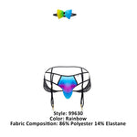 CandyMan 99630 Garter Jockstrap Color Rainbow