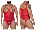 CandyMan 99670X Harness Bodysuit Color Red