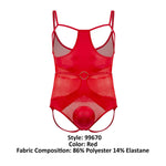 CandyMan 99670 Harness Bodysuit Color Red