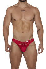 CandyMan 99672 Chain Jock Briefs Color Red