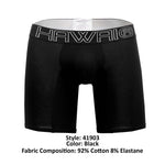 HAWAI 41903 Solid Athletic Boxer Briefs Color Black