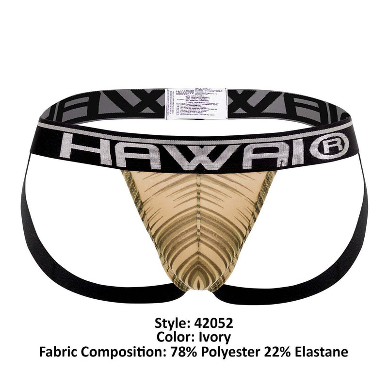 HAWAI 42052 Beige Athletic Jockstrap Color Ivory
