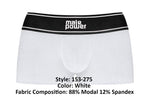 Male Power 153-275 Modal Rib Pouch Short Color White