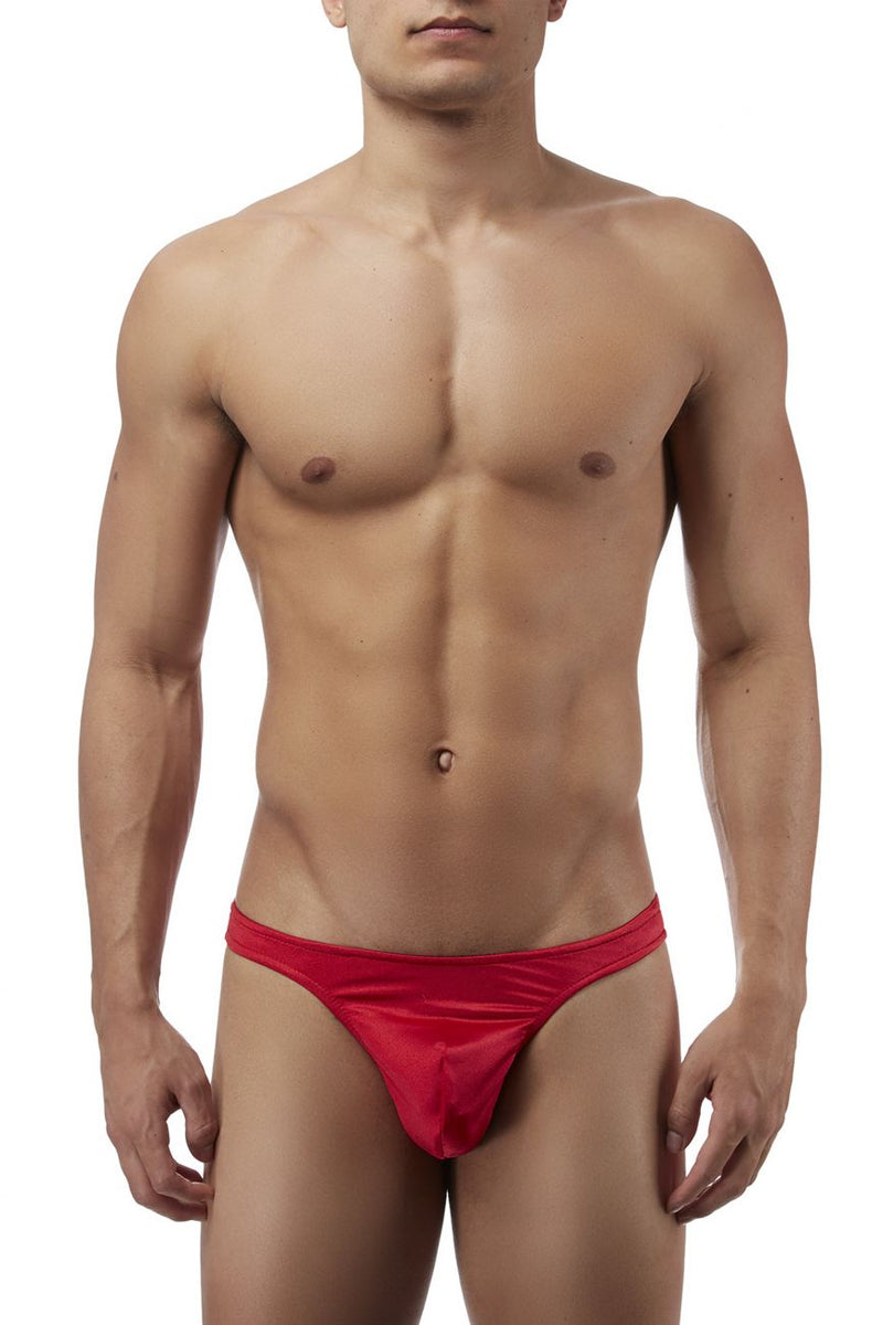 Male Power 442076 Satin Lycra Bong Thong Color Red