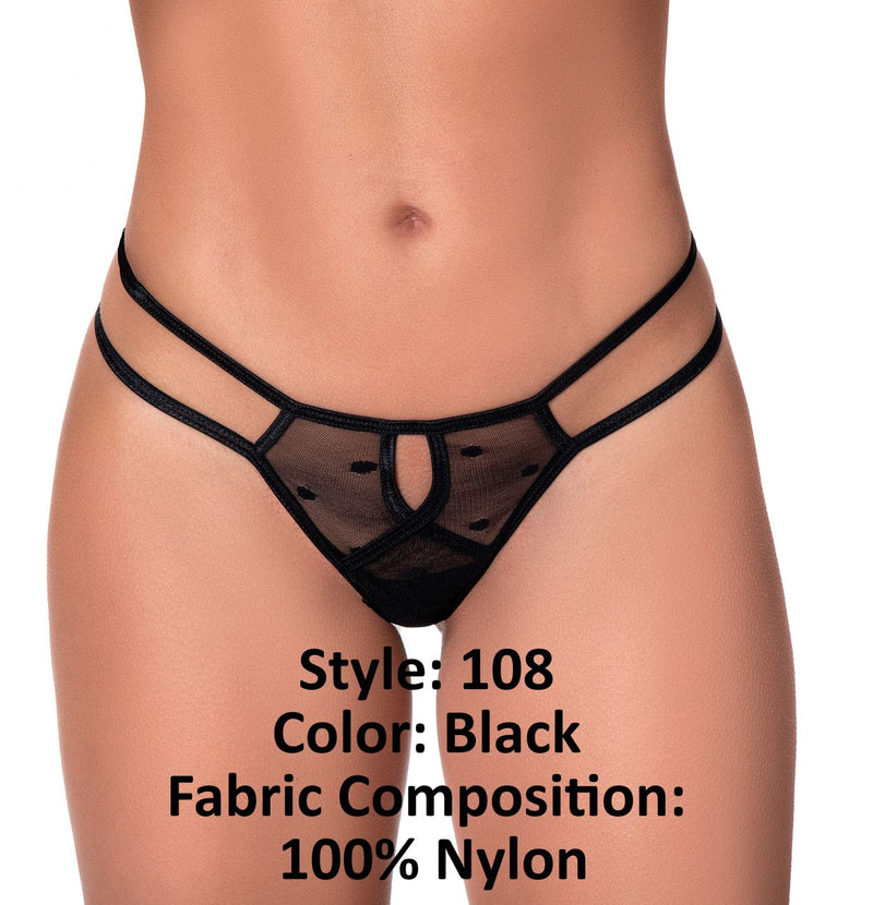 Mapale 108 Strappy Panty Color Black