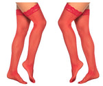 Mapale 1094 Mesh Thigh Highs Color Red
