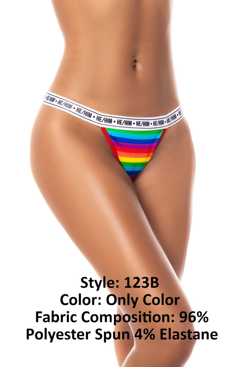 Mapale 123B Rainbow Thong Color Only Color