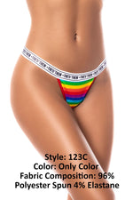 Mapale 123C Rainbow Thong Color Only Color