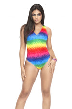 Mapale 2692 Bodysuit Color Pixel Rainbow Print