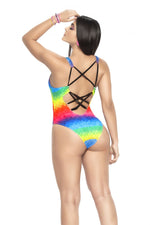 Mapale 2692 Bodysuit Color Pixel Rainbow Print
