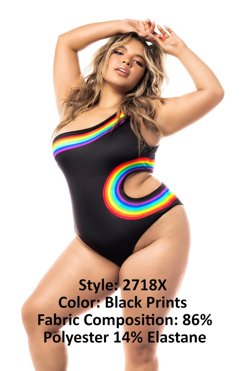 Mapale 2718X Bodysuit Color Black Prints