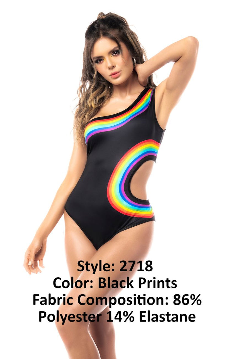 Mapale 2718 Bodysuit Color Black Prints