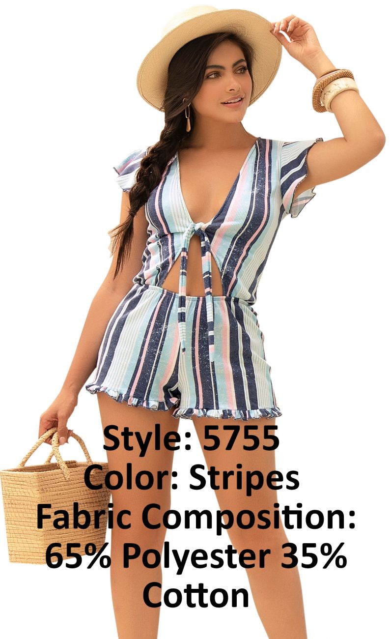 Mapale 5755 Romper Color Stripes