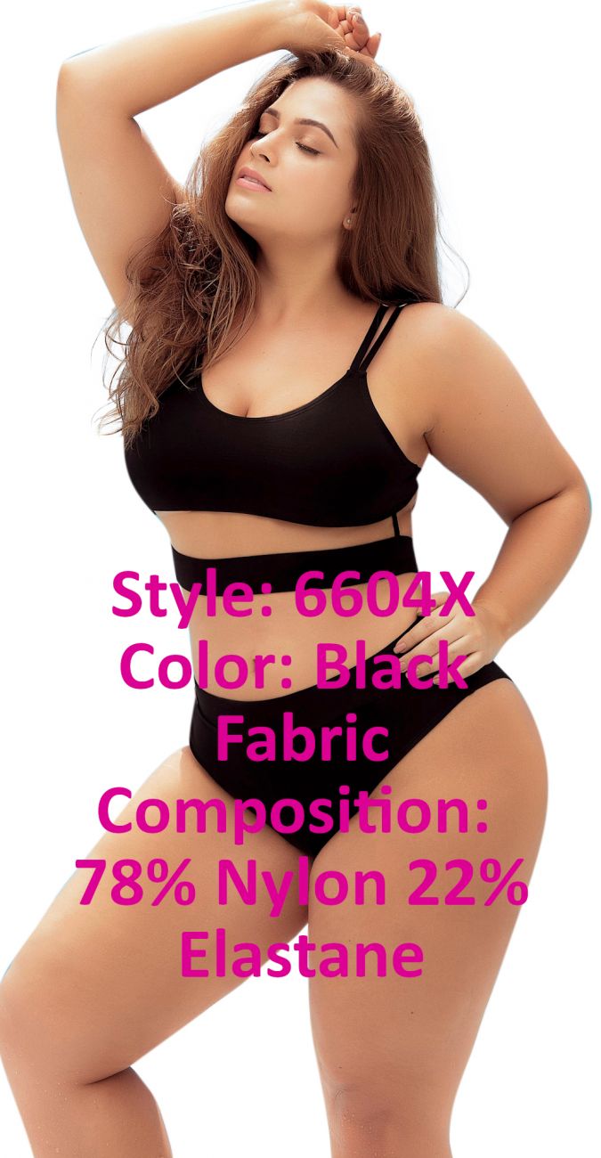 Mapale 6604X Two Piece Swimsuit Color Black