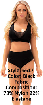 Mapale 6617 Two Piece Swimsuit Color Black