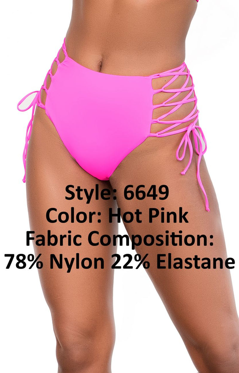 Mapale 6649 High Waist Bottom Color Hot Pink