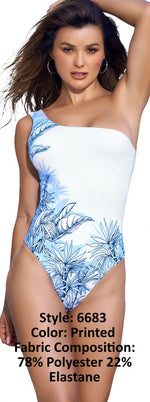 Mapale 6683 One Piece Swimsuit Color Printed