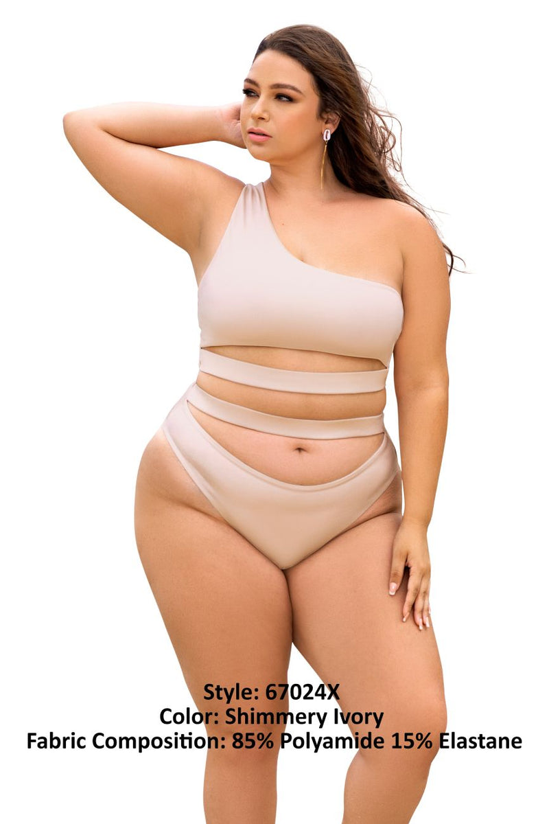Mapale 67024X Two Piece Swimsuit Color Shimmery Ivory