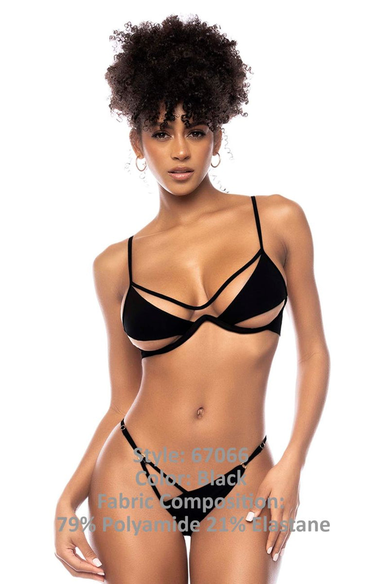Mapale 67066 Underwired Two Piece Swimsuit Color Black