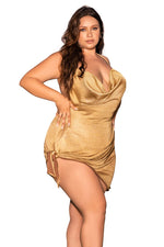 Mapale 77007X Beach Dress Cover Up Color Shimmery Gold