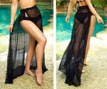 Mapale 7939 Long Cover Up Skirt Color Black