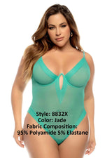 Mapale 8832X Debra Bodysuit Plus Color Jade
