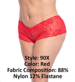 Mapale 90X Lace Boyshort Color Red