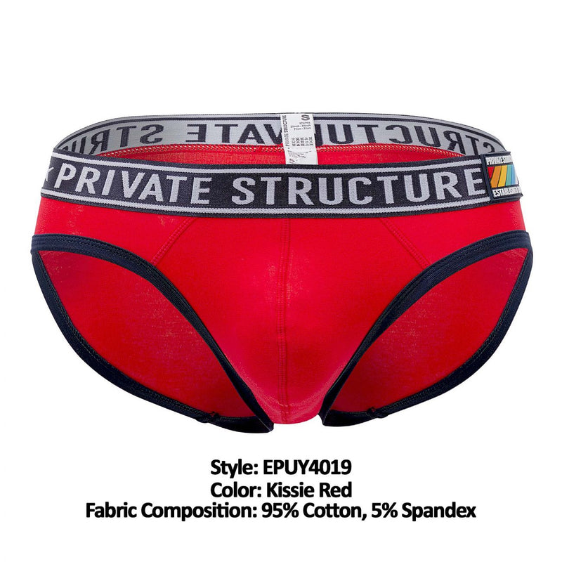 Private Structure EPUY4019 Pride Mini Briefs Color Kissie Red