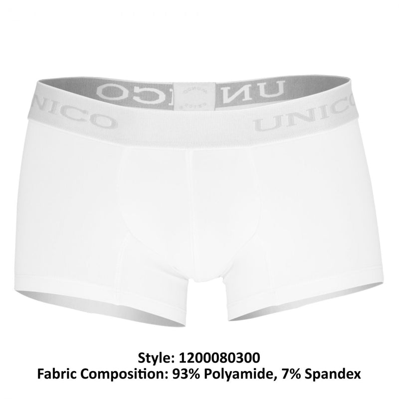 Unico 1200080300 (1212010010300) Boxer Briefs Cristalino Microfiber Color White