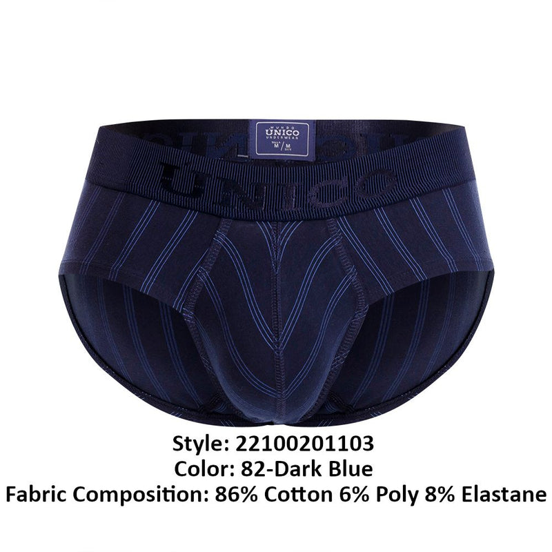 Unico 22100201103 Senda Briefs Color 82-Dark Blue