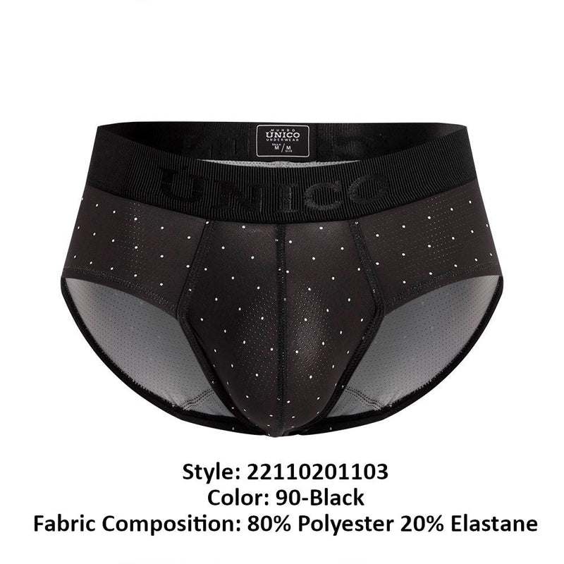 Unico 22110201103 Astros Briefs Color 90-Black