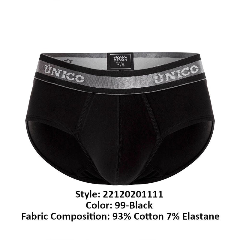 Unico 22120201111 Nebuloso A22 Briefs Color 99-Black