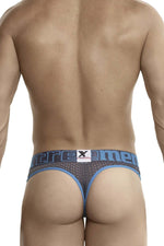 Xtremen 91036-3 3PK Thongs Color White-Gray-Blue