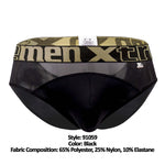 Xtremen 91059 Peekaboo Mesh Briefs Color Black