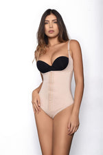 Vedette 903 Harriet Open Bust Front Closure Shaper in Thong Color Nude