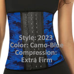 Ann Chery 2023 Camo Latex Taille Cincher Farbe Camo-Blue Plus