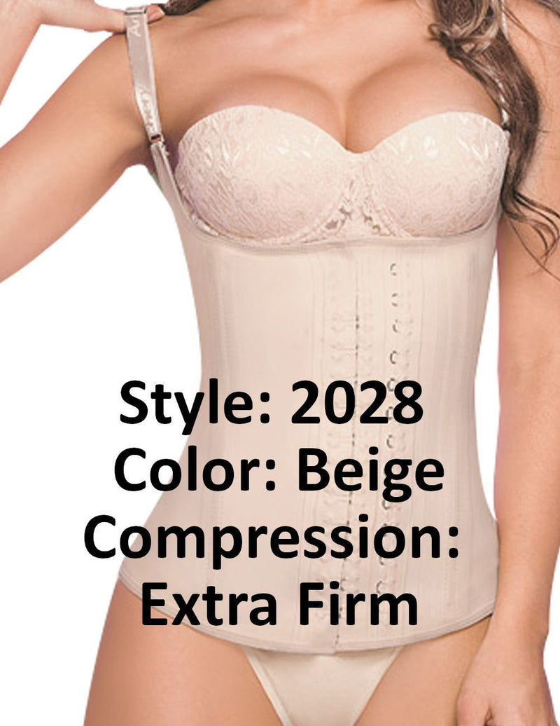 Ann Chery 2028 Latex Girdle Body Shaper Color Beige