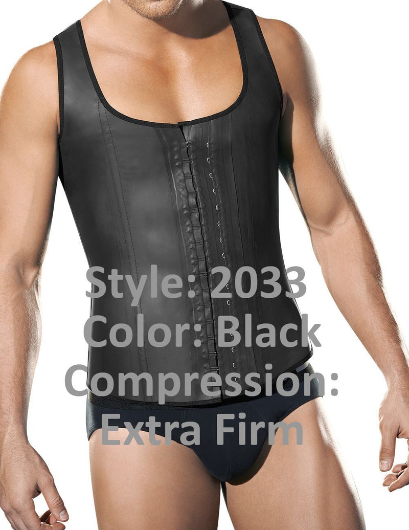 Ann Chery 2033 Latex Männer Gürtel Körper Shaper Farbe schwarz