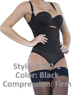 Ann Chery 4012-1 Latex Corps de Bikini Noir de la Couleur