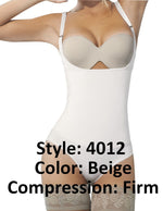Ann Chery 4012 Latex Body Thong Color Beige