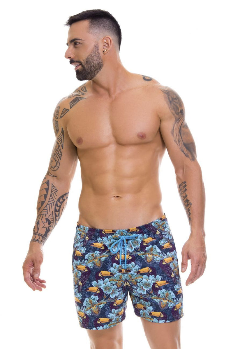 FrFR Pantalon de bain tropical imprimé en couleur 0668