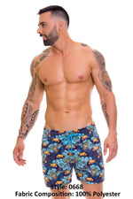 FrFR Pantalon de bain tropical imprimé en couleur 0668