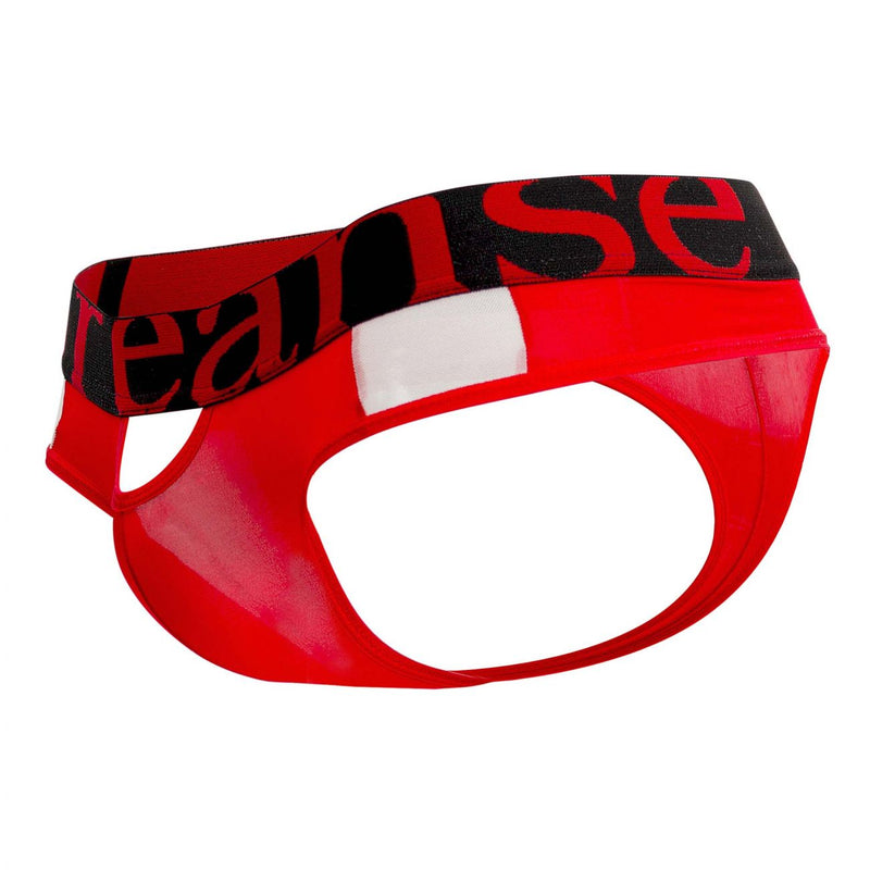 Doreanse 1224-Red Window Thongs Color rouge