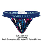 Doreanse 1234-PRN Neon Sport Thongs Farbe gedruckt